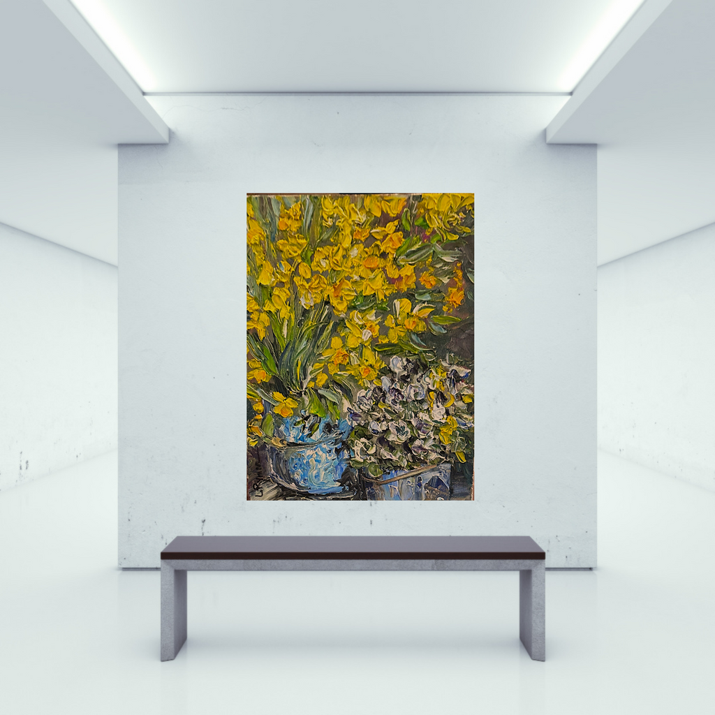 DAFFODILS AND PANSYS